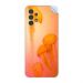GADGETSWRAP Printed Vinyl Skin Sticker for Samsung Galaxy A13 - four orange jellyfish