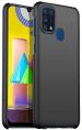 S-Hardline Samsung Galaxy M21S Black Silicone Rubberised Matte Back Cover
