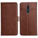 Genron Oppo A9 Flip Back Cover, Full Body Protection Wallet Style Magnetic Closure Leather Flip Cover Case for Oppo A9 (Brown)