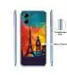 Casotec Colored Paris Design Printed Silicon Soft TPU Back Case Cover for Motorola Moto G14 4G