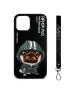 TREEMODA Nimmy Hip Hop Pug Leather Case with Embroidery Anti-Slip Scratch Resistant Protective Cover for Iphone 13 Pro.