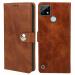 Jotech Button Flip Cover for Realme C21Y | C25Y - Brown