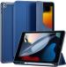Ragro Blue Smart Trifold Stand Flip Case Cover For Apple Ipad 3