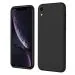 LIRAMARK Silicone Soft Back Cover Case for Apple iPhone XR (Silicone Black)