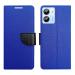 A D Enterprises Blue MRC Flip Cover for Lava O1 4G | Magnetic Case | Shock Absorbent | Flip Cover Lava O1 4G