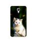 Casotec Sweet Cat Design Printed Silicon Soft TPU Back Case Cover for Micromax Bolt Selfie Q424