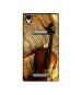 Casotec Violin Books Notes Design Printed Silicon Soft TPU Back Case Cover for Panasonic Eluga A2