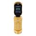 Uismart Ui06 Dual Sim Ferrari Car Mobile With Camera Auto Call Recording FM Radio And Dancing Lights- Gold