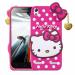 Indiacase Lenovo A6000 Pink Rubber Shock Proof, Dual Protection, Silicone, 3D Catoon Kitty, Shock-Absorbent, Wireless Charging Compatible Cases & Covers