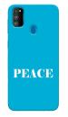 Mobiera Peace Text Design Printed Back Cover Case For Samsung Galaxy M21