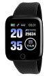 SKYPHR ID116 Plus Bluetooth Fitness Smart Watch for Men and Women Activity Tracker (Black)