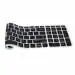 Saco Black with Clear Keyboard Protector Silicone Skin Cover for HP Pavilion 15