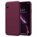 M Cart Wine Red Silicone Back Case Cover For Iphone Xs, Iphone 10, Iphone X