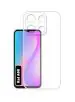 Fastship Rubber silicone Back Cover for itel A60 - Transparent
