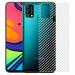Kite Digital Samsung F41 Back Screen Protective Film Carbon Fiber Skin Transparent Screen Guard Sticker