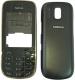 Imbi Black Fiber Back Panel For Nokia Asha 202