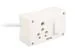 Palfrey Electric Extension Board - Single 16A with Switch and Heavy Duty 8 Meter Wire (White)