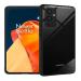 Trifty (Glass Back Oneplus 9 Pro Black) Luxurious Toughened Glass Back Case with Shockproof TPU Bumper Case Cover for Oneplus 9 Pro / 1+9 Pro (Black)