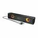 Portronics in Tune 3 6W Soundbar with LED Light, USB Powered, 3.5mm Audio Jack, Multicolor LED Light, Volume Scroll Button(Black)