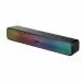 Portronics Pure Sound Pro 6 16W Bluetooth Stereo Soundbar with Multicolour LED Lights, in-Built FM Radio, Built in Mic, Aux in 3.5mm, Micro SD Slot(Black)