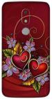 instyler Motorola Moto M Matte Vinyl Love Printed Mobile Skin Sticker with Scratch Resistant Lamination