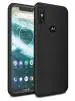 MULTRONICS Black Rubber Back Cover Compaitible With Motorola Moto One Power