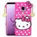 Clickaway Pink Silicone Hello Kitty Back Cover Case For Samsung Galaxy S9
