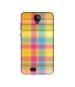 Casotec Colored Stripes Pattern Design Printed Silicon Soft TPU Back Case Cover for Swipe Konnect Plus