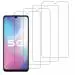 Kite Digital Vivo Y73/Vivo Y73s (5G) Transparent Tempered Glass Screen Protector with Full Screen Coverage - Except Edges and Easy Installation Kit (Pack of 4)