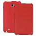 Heartly Samsung Galaxy Note 2 N7100 Leather Red Back Case Cover