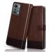 Jotech Dual Colour Flip Cover for Infinix Zero 5G - Brown&Coffee