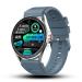 Pebble Cosmos Valor 1.43 inch(3.63 cm)Amoled Bright HD Display 700 Nits, BT Calling, Always On Display, Health Suite, AI Voice Assitance, Multiple Sports Mode, Alarm & Notification, Pedometer, Sleep Monitor, Rotating Crown smartwatch-Winter Blue