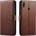 Juberous Flip Cover for Asus Zenfone Max Pro M2 | Magnetic Closurer| PU Leather Magnetic Wallet Back Cover Case (Brown)