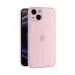 HILLS & MILES Crystal Clear Ultra Thin Soft TPU Slim Flexible Silicone Protective Mobile Back Cover Case for iPhone 13(Pink,Transparent)