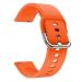 JOBINKA (Metal Lock 19mm Strap Orange) Soft Silicon Metal Lock 19MM Watch Strap Band Compatible for Noise Colorfit Pro 2/oxy, Noise Colorfit Pluse / Boat Storm Smart Watch Strap 19mm Silicone Watch Strap (Orange)