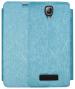 Heartly Lenovo A2010 Leather Power Blue Back Case Cover