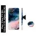 MobiElite Marbel Texture Printed Hard Back Cover with Mobile Holder, Pop socket for Vivo T1 5G, Vivo Y75, IQoo Z6 5G