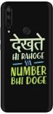aadia Huawei Honor 9x Matte Vinyl Typography Printed Mobile Skin Sticker with Scratch Resistant Lamination