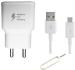 Badger Wall Charger Accessory Combo for Samsung Galaxy M10, Galaxy A10, Galaxy A10s Compatible (White)