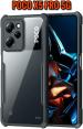 XOVO Back Cover for Poco X5 Pro 5G (Transparent, Black, Pack of 1)