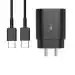 eKus Ultra Fast 25W Fast Charger Compatible For Samsung Galaxy F62, F 62 Charger 25 W Travel Adapter for Cellular Phones with USB C to Type C Cable -newly launced (Black)