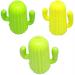Crysendo Light Green,Dark Green,Yellow Plastic Cactus Shaped Portable Handheld Usb Hi Speed Mini Fan With Cover