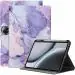 ProElite Book Cover Case for OnePlus Pad 2 12.1 inch Cover, Smart flip case Book Cover for OnePlus Pad 2 12.1 inch Tablet with Pencil Holder [Support Auto Sleep Wake Feature], Marble Purple