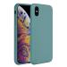 LIRAMARK Liquid Silicone Soft Back Cover Case for Apple iPhone X/XS (Pine Green)