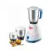 Pigeon Gusto 550W Mixer Grinder with 3 Jars, White & Blue