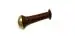 WITSOUL kansa wand For face massage/Ayurvedic Benefits of Alloy Metal Massager For Detoxification And Deep Relaxation/Dark Brown (3.5cm)