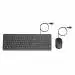HP 150 Wired Mouse and Keyboard Wired USB Multi-device Keyboard (Black)