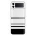 GADGETSWRAP Printed Vinyl Skin Sticker for Samsung Galaxy Z Flip 4 - White Horizzon