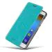 Tarkan Blue Leather Flip Cover Case With Convertible Back Stand For Lenovo S850