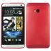 Heartly Htc One, One M7 Polycarbonate Full Red Back Case Cover